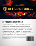 OGT Fire - 33 Piece Fire Starting Kit