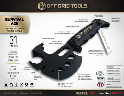 OGT Survival Axe – Off Grid Tools